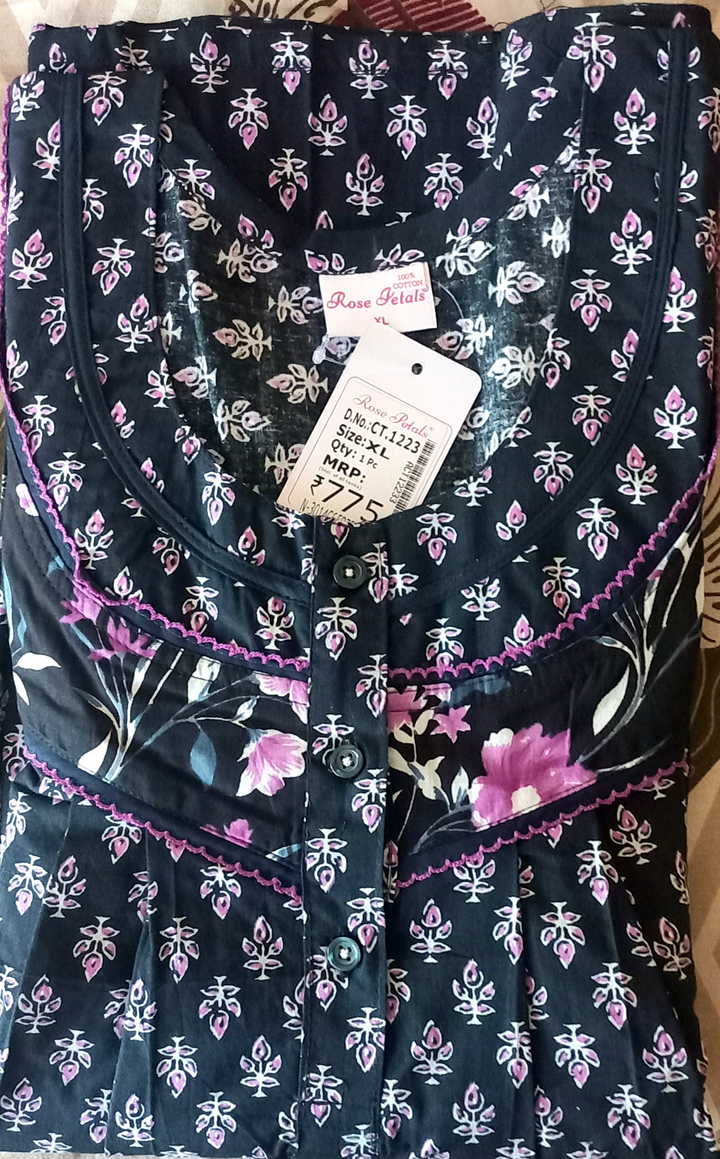 Premium Cotton Night Gowns-CT-1223