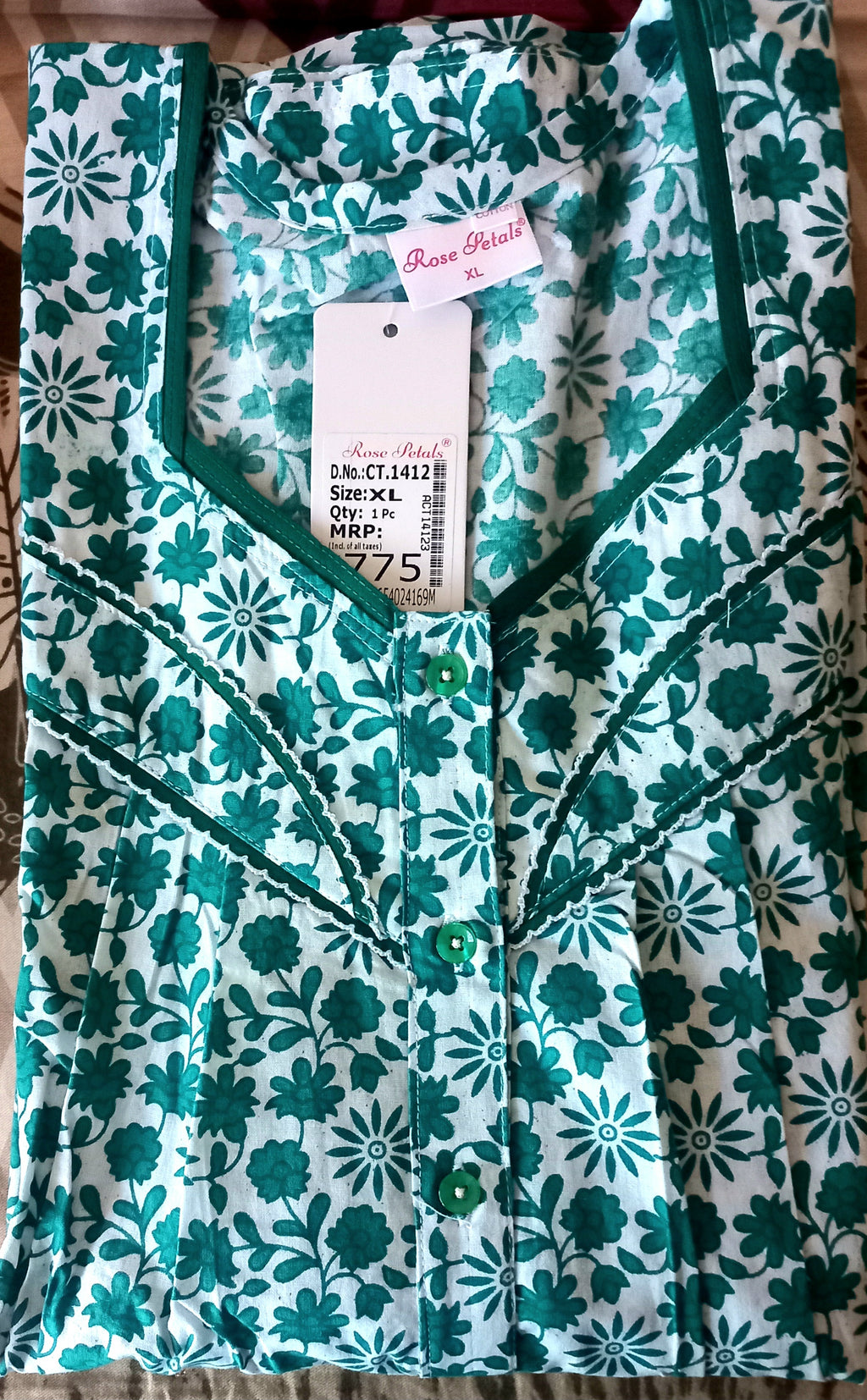 Premium Cotton Night Gowns-CT-1412
