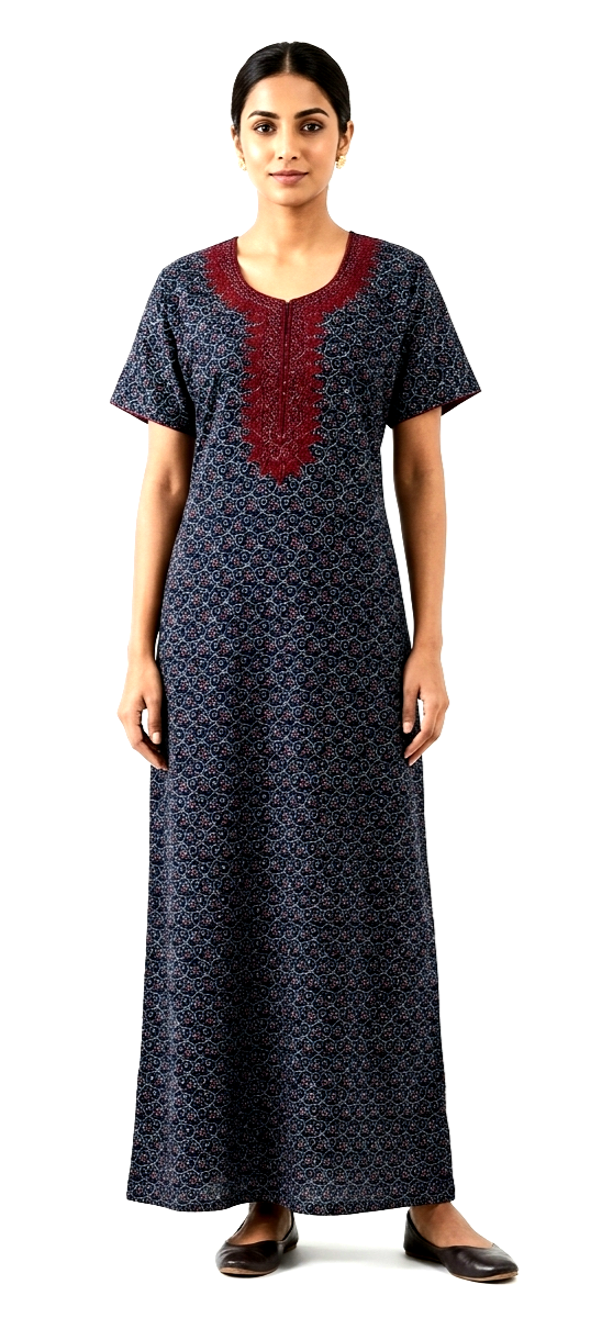 Premium Cotton Night Gowns XXL-CT-0734