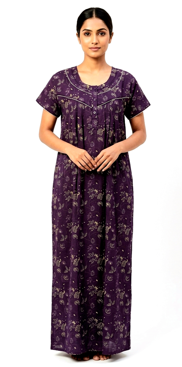 Premium Cotton Night Gowns-CT-1677