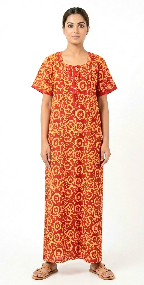 Batik Cotton Gowns-BT-L01