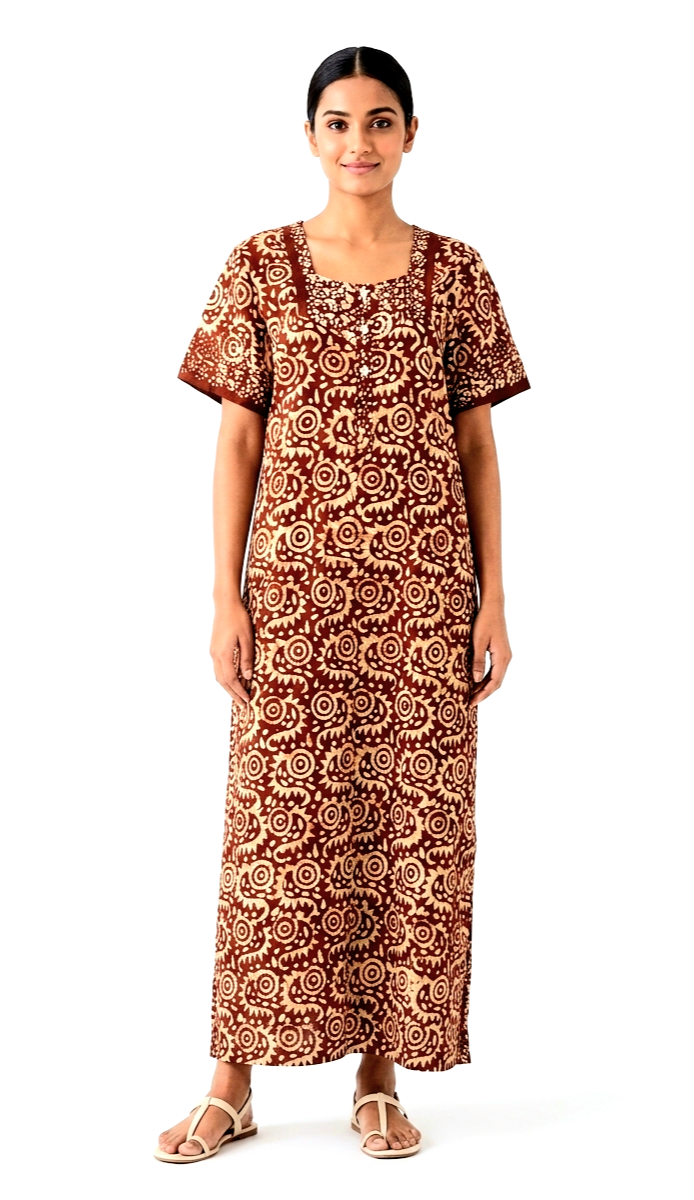 Batik Cotton Gowns-BT-01