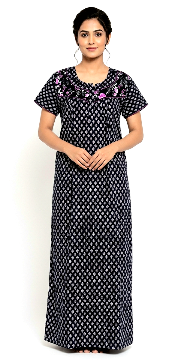 Premium Cotton Night Gowns-CT-1223